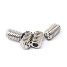 Factory Customized DIN 916 Stainless Steel Hexagon Socket Grub Set Screws with Cup Point